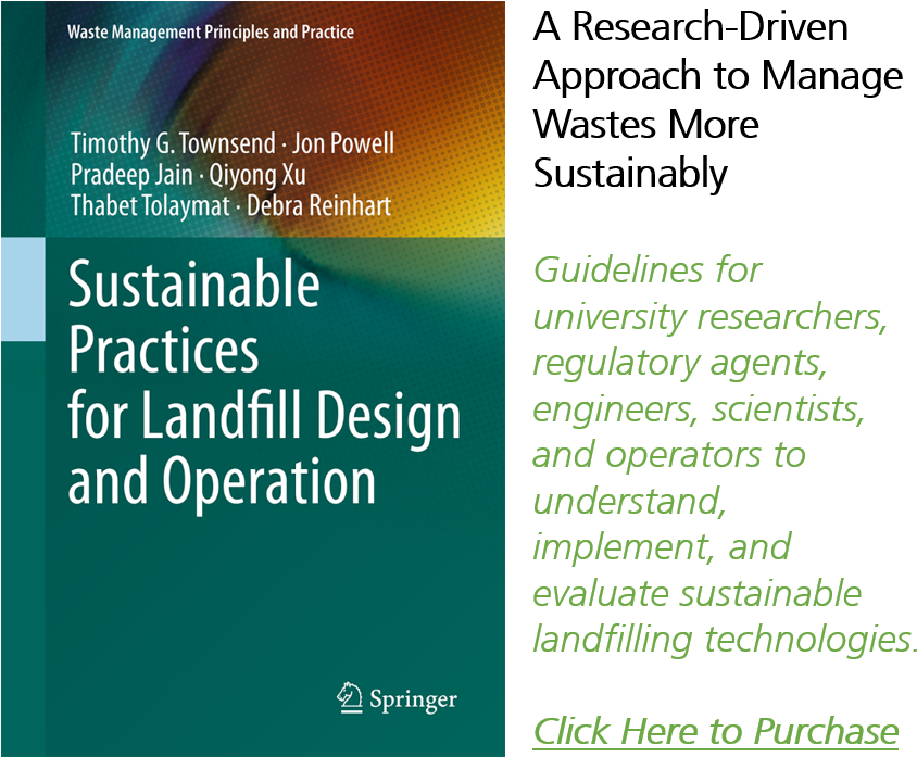 Purchase At Springer Publishing - Sustainable Practices For Landfill Design And Operation (870x727), Png Download