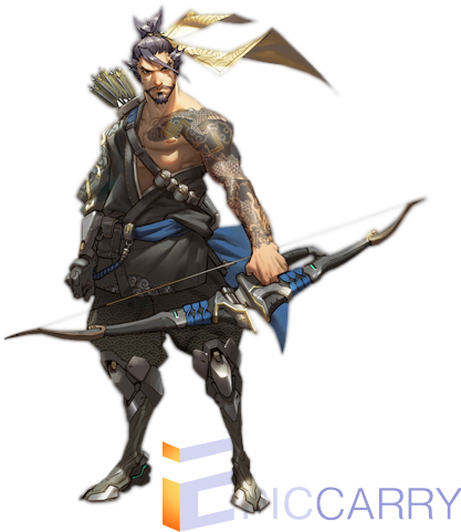 Placement Matches - Overwatch Character With Bow (500x500), Png Download
