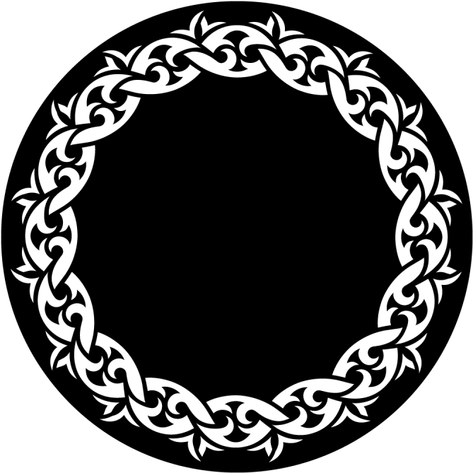 Tribal Ring - Apollo Design 4198 Tribal Ring Steel Pattern (800x800), Png Download