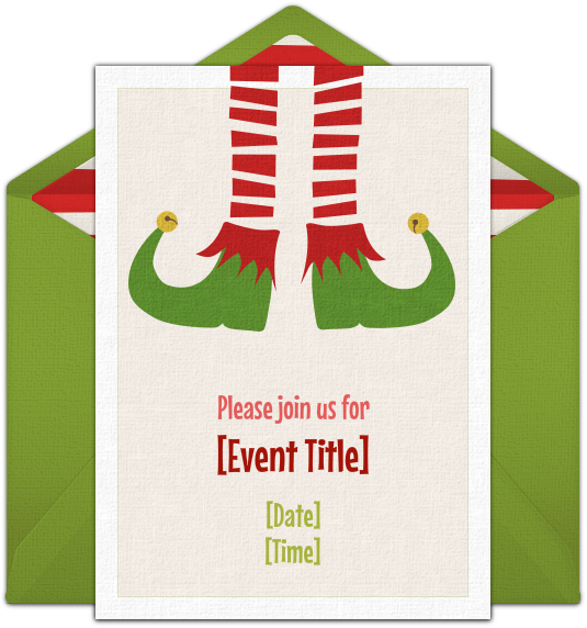 A Great Free Christmas Party Invitation Featuring A - Free Christmas Party Save The Date (650x650), Png Download