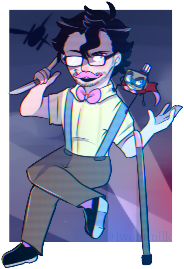 Wilford Warfstache By Datweirdowholuvsmilk - Jacksepticeye (774x1031), Png Download