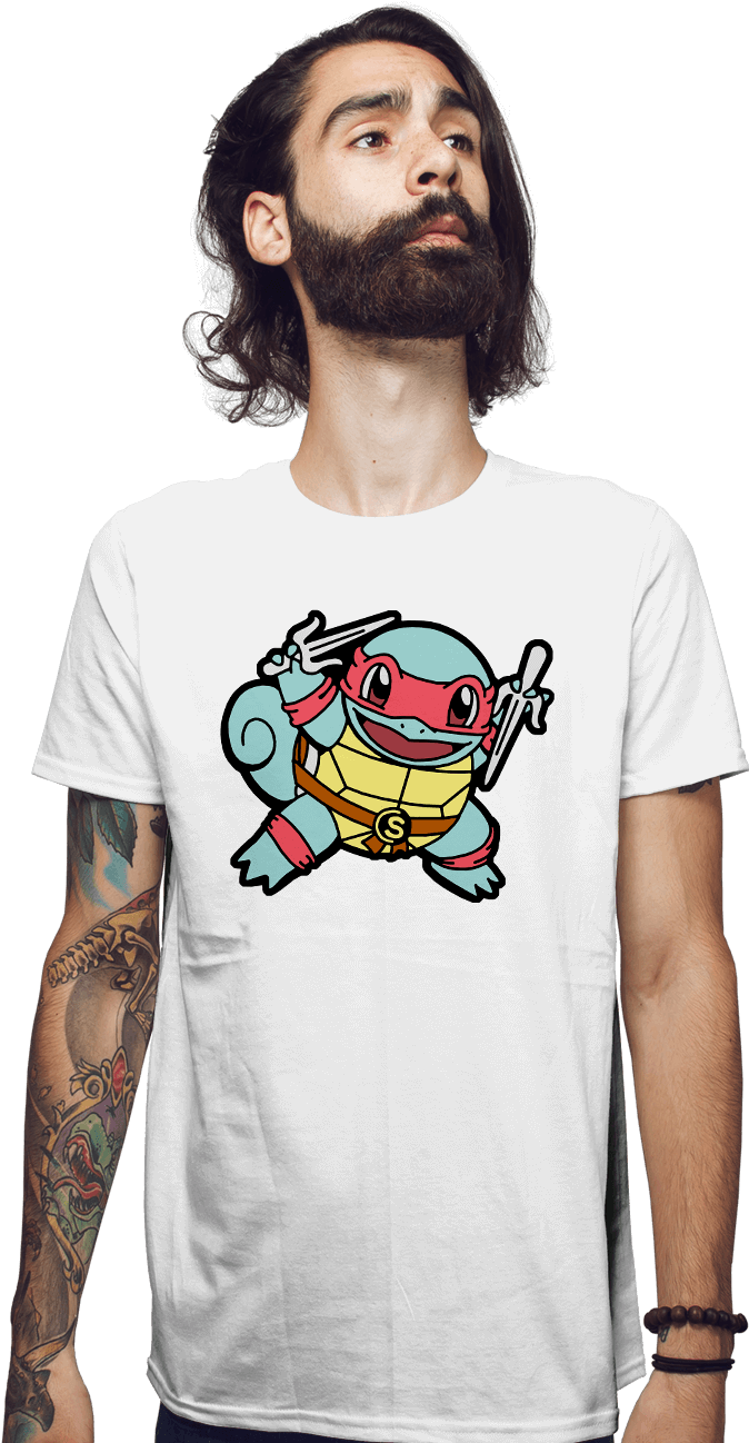 Ninja Squirtle - Cartoon (930x1300), Png Download