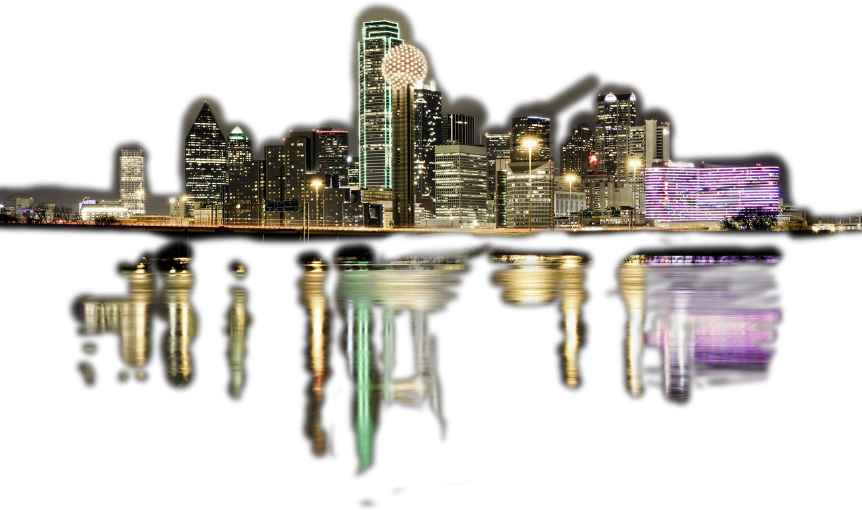 Dallas Sticker - Skyline (1729x1024), Png Download