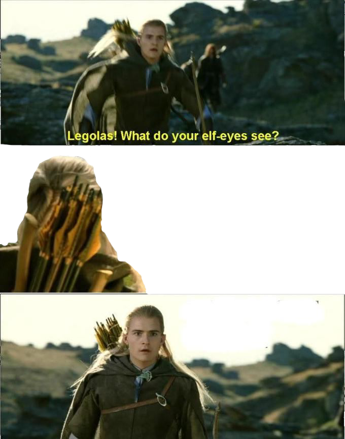 Copy Discord Cmd - Legolas Que Voient Vos Yeux D Elfe (680x863), Png Download