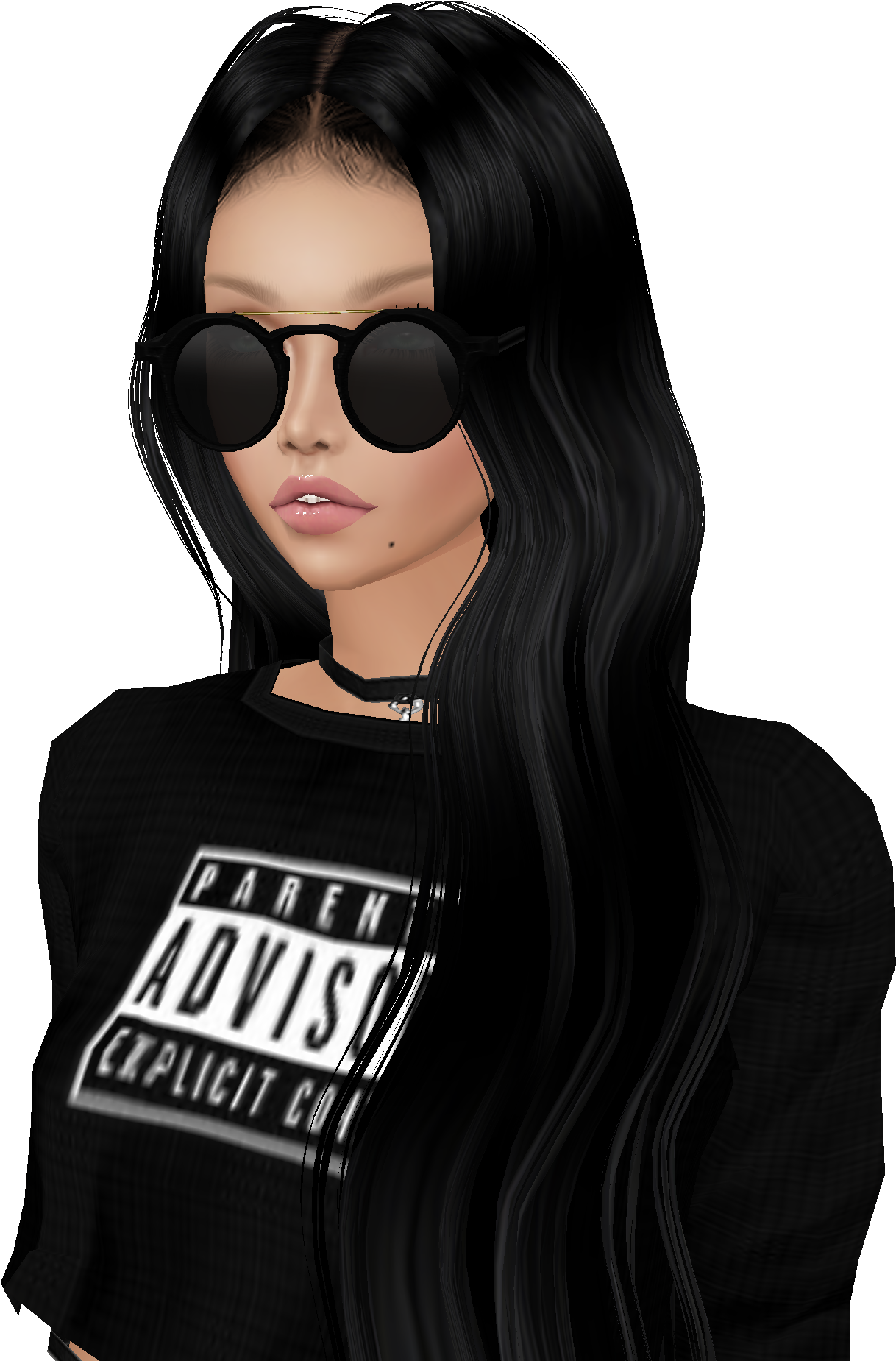 Black Hair (2048x2048), Png Download