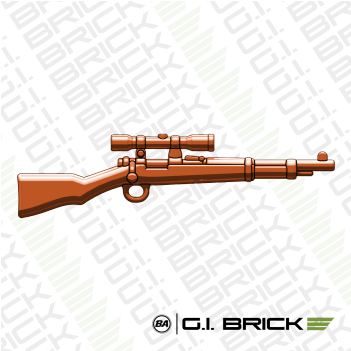 Brickarms Scoped Kar98 Rifle "jaegar" Brown - Brickarms Flintlock Pistol (brown) (850x350), Png Download