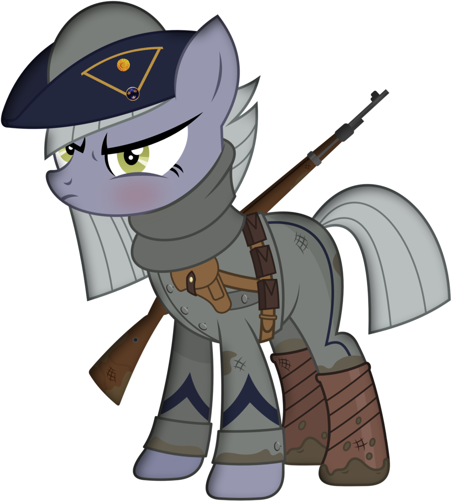 Brony Works, Blushing, Bolt Action Rifle, Boots, Clothes, - My Little Pony Germany Ww1 (925x1024), Png Download