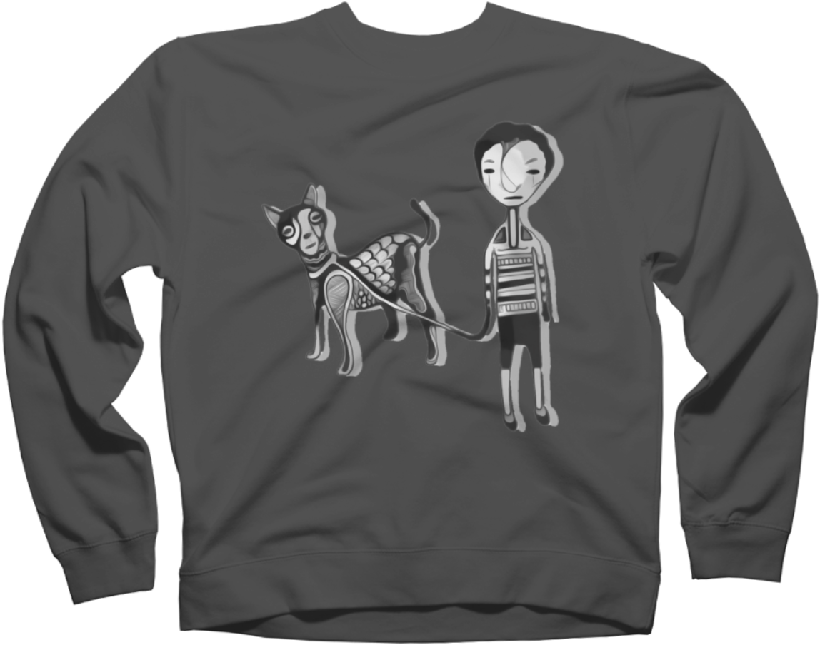 Crew Neck Sweatshirt Canelo - They\'re Creepy And They\'re Kooky\, Crew Neck Sweatshirt (1200x1200), Png Download