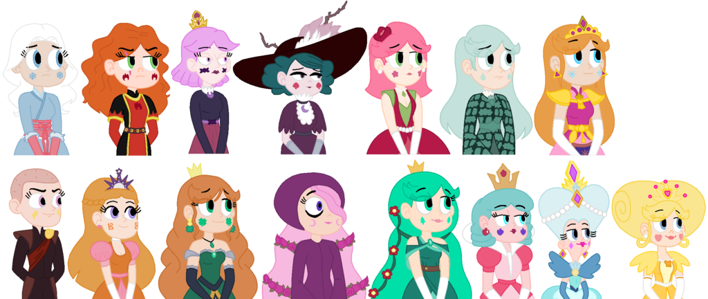 Queens Of Mewni - Star Vs The Forces Of Evil Queens (1024x432), Png Download