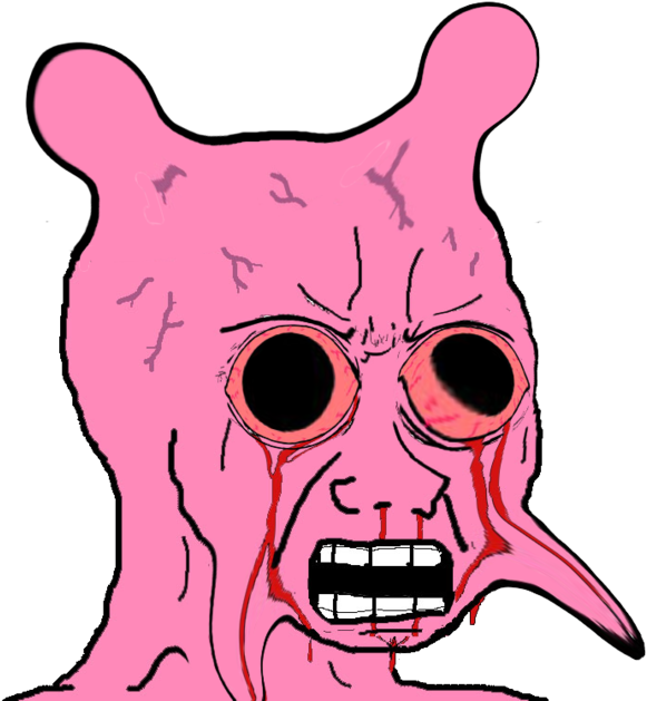 Pink Face Nose Mammal Vertebrate Head Clip Art Snout - Cartoon (680x677), Png Download