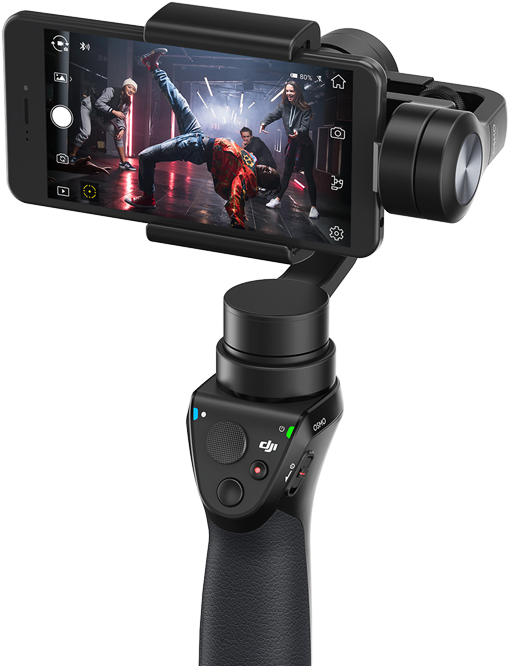Osmo Mobile - Dji Osmo Handheld 4k Camera And 3-axis Gimbal (djiosmo) (558x681), Png Download