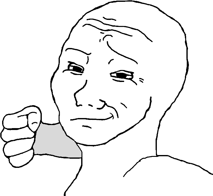 View 1479850296243 , - Wojak Punch Gif (785x757), Png Download
