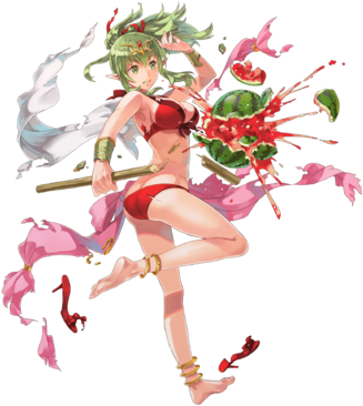 Stiki Datamine - Fire Emblem Heroes Tiki (355x405), Png Download
