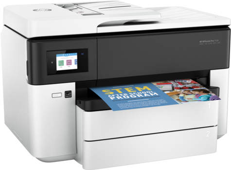 Hp Officejet Pro 7730 Wide Format All In One Printer - Hp Officejet Pro 7730 (474x356), Png Download
