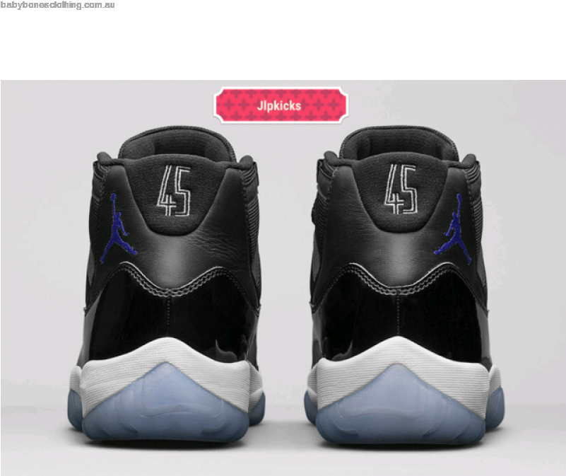 Air Jordan 11 Space Jam 2016 Retro Black Dark Concord - Air Jordan 8 Cement (800x785), Png Download