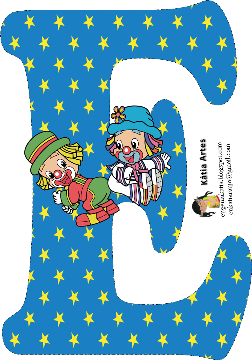 Alfabeto De Los Payasos Patatí Patatá - Letrinhas Do Patati Patata (829x1182), Png Download