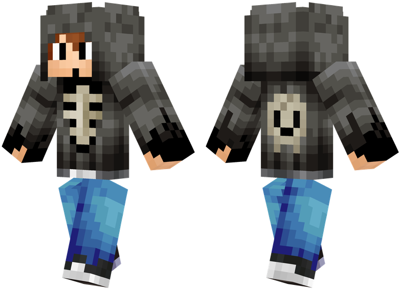 Skull Kid - Skull Boy Minecraft Skin - Free Transparent PNG Download ...