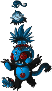 Skull Kid Extra Copies X1 - Cartoon (500x500), Png Download