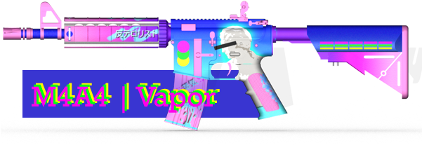 Follow My Workshop For Next Skins Guys ~ - Vaporwave Cs Go (600x303), Png Download