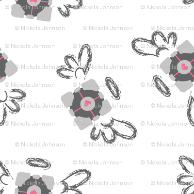 Companion Cube Angel (400x400), Png Download