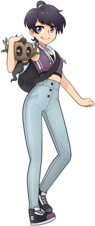 File - Lin - Pokemon Phoenix Rising Characters (370x479), Png Download