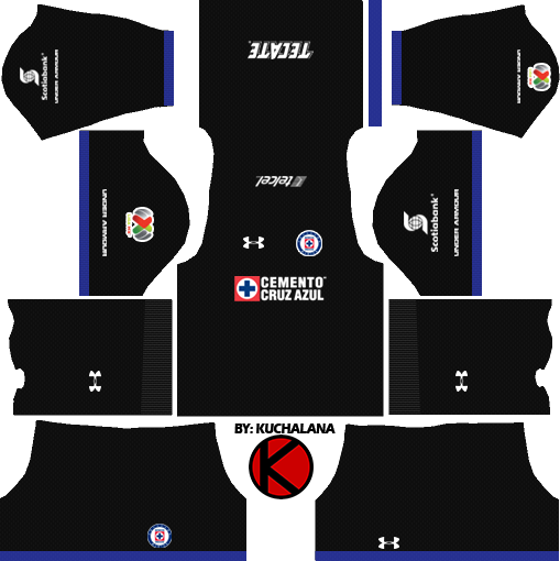 Cruz Azul Kits 2017/2018 - Dls 18 Kit Manchester United (509x510), Png Download