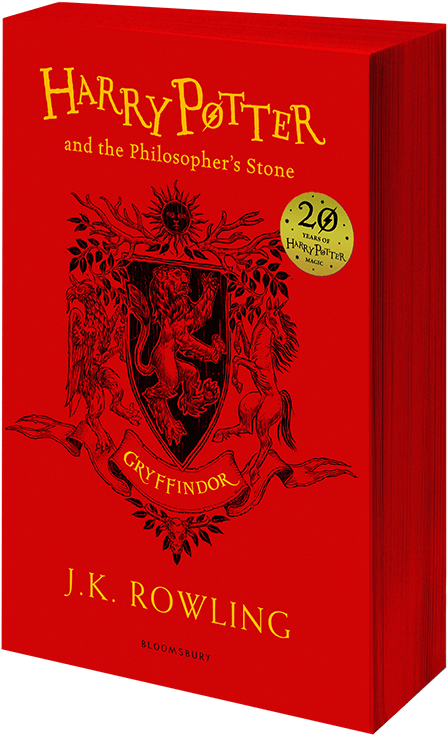 Philosopher's Stone Gryffindor Cover Paperback - Harry Potter Gryffindor Book (600x921), Png Download