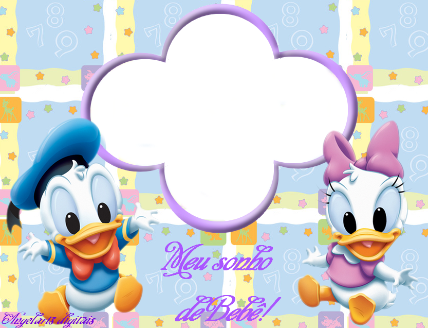 Arts Digitais Moldura Infantil - Disney (833x637), Png Download