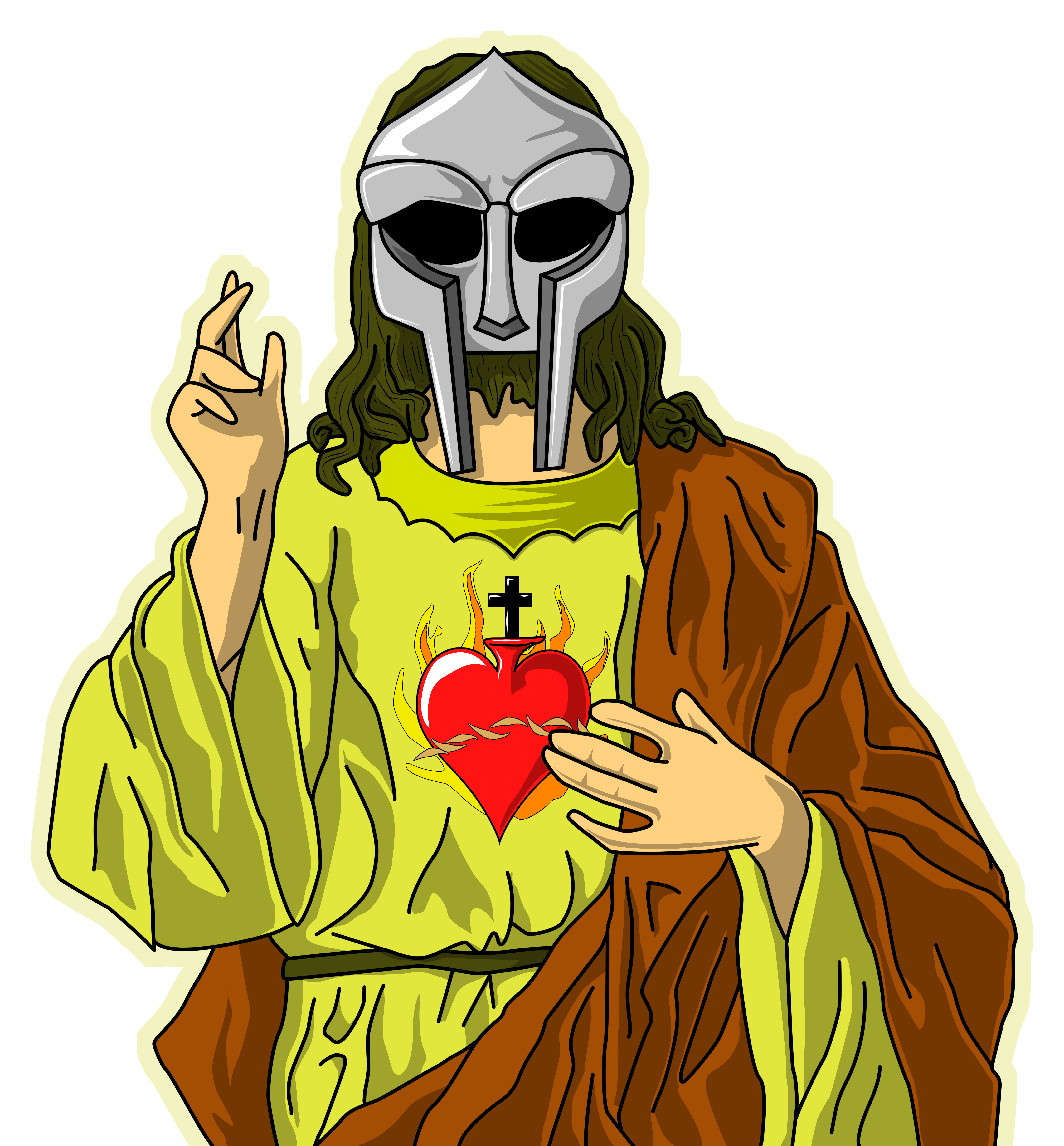 Image Of Mf Jesus T-shirt - Illustration (6000x6000), Png Download