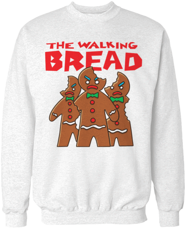 Walking Bread Unisex Sweatshirt - Sweatshirt (480x480), Png Download