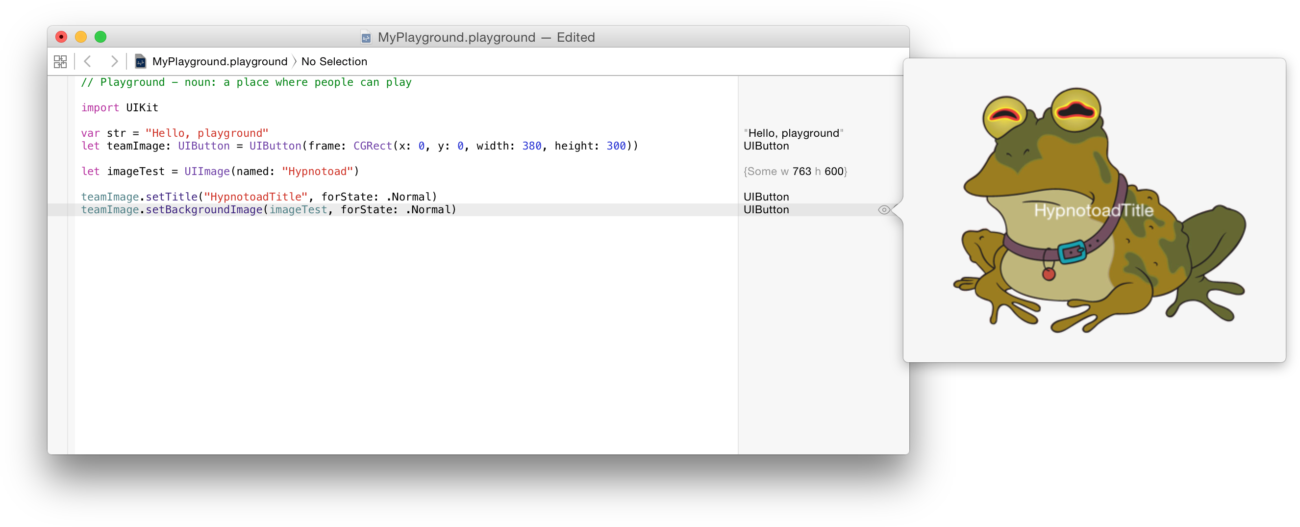 Playground Test Of Uibutton With Backgroundimage - Hypnotoad (2698x1098), Png Download