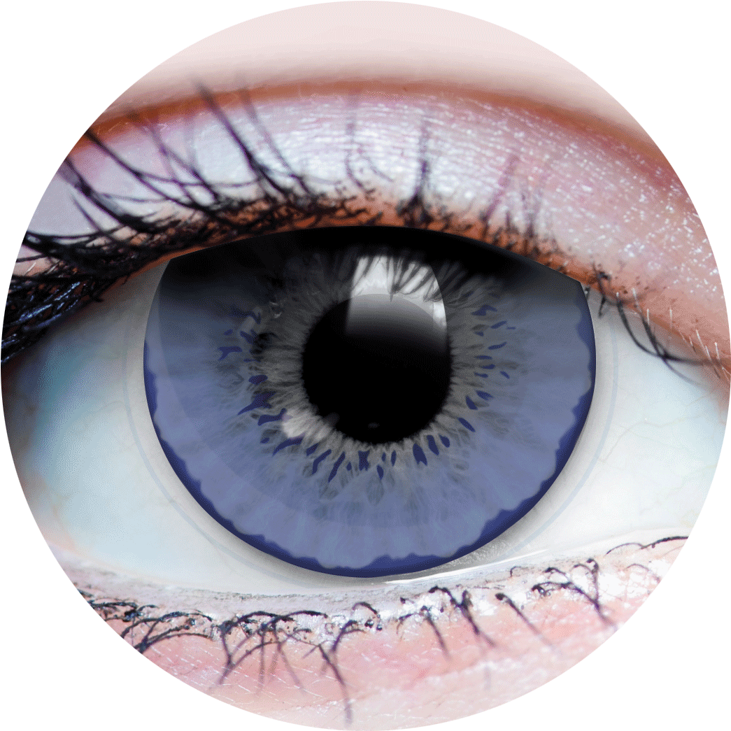 500 Moonlight Azur V=1522954455 - Hypnotized Black And White Coloured Contacts (1326x1326), Png Download