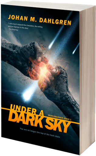 Book Description - Under A Dark Sky (500x590), Png Download