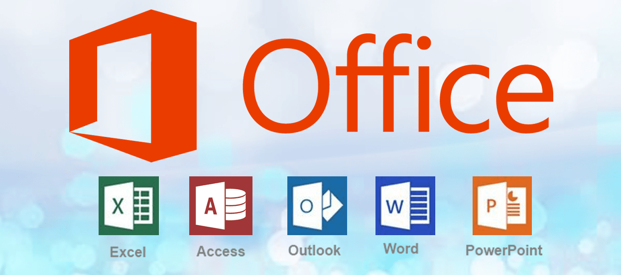 Microsoft-office - Ms Office (1247x552), Png Download