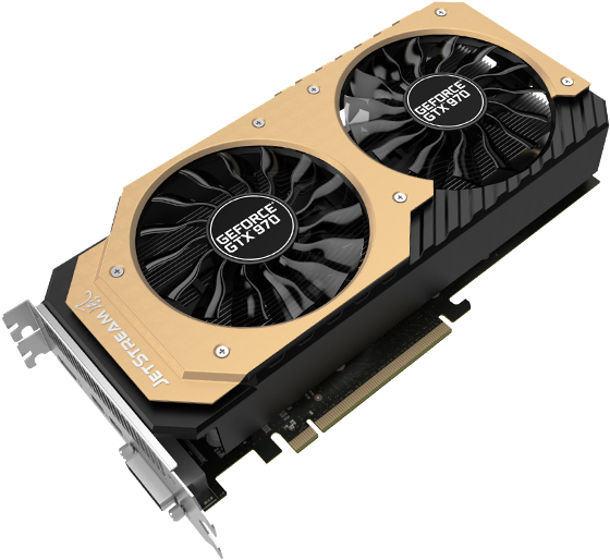 - - Palit Products - Geforce® Gtx 970 Jetstream - - - Palit Gtx970 Jetstream 4gb Gddr5 256b Graphics Card (560x520), Png Download