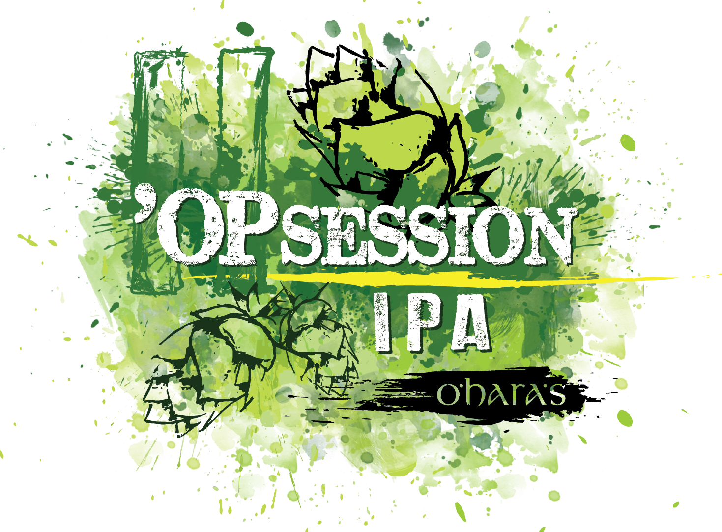 'opsession Ipa Brand For Web-01 ' - O`haras Opsession Irish Pale Ale 500ml Bier Mhd 28.6.17 (1469x1083), Png Download