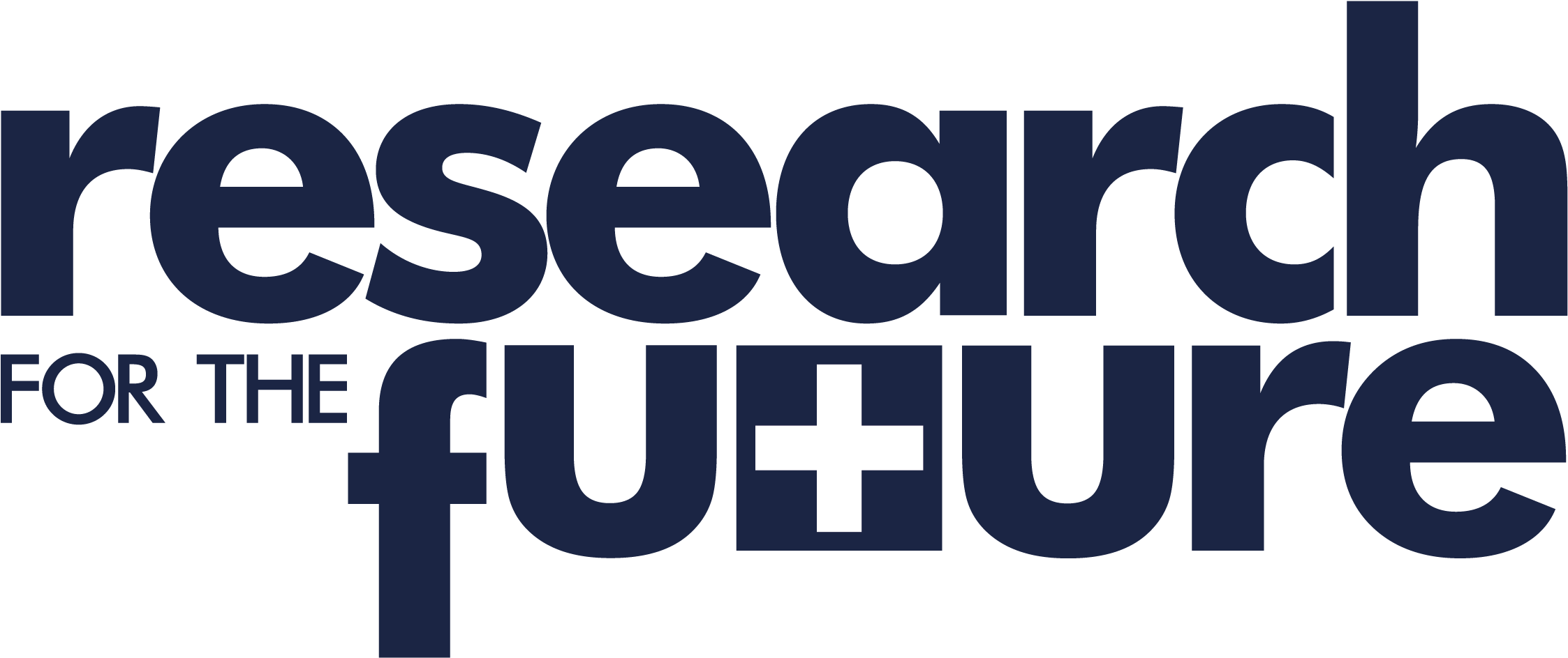Research For The Future Logo - Research (2362x1063), Png Download