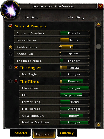 Char Window Reputation Tab Mists Patch 6 2 3 - Portable Network Graphics (350x480), Png Download