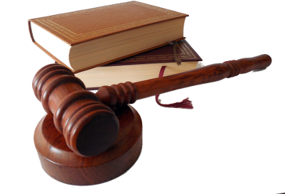 Gavel And Lawbook - Judge Hammer Transparent Background (400x300), Png Download