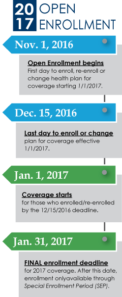 2017 Open Enrollment Calendar - Annual Enrollment (248x600), Png Download