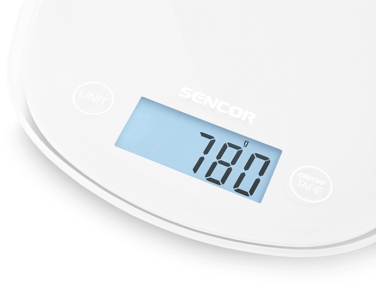Precision Weighing And A Large Light-up Lcd Display - Sencor Sks 30wh Kitchen Scales (1300x1300), Png Download
