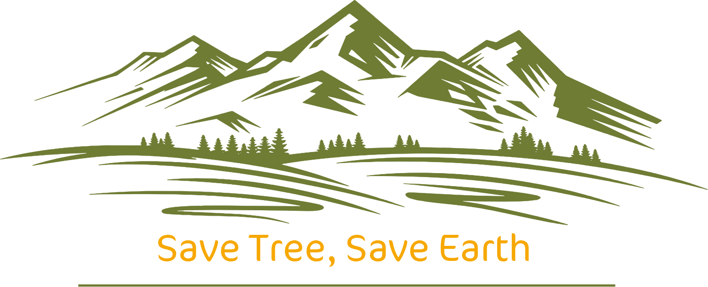 Save Tree - Mountain In Black And White (1407x572), Png Download