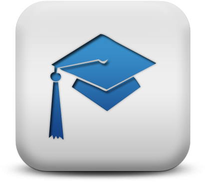 Graduation Hat Icon - App With Graduation Hat (411x365), Png Download