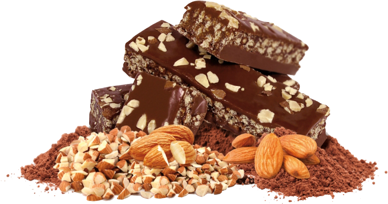 Almond And Milk Chocolate Bar - Almond (1024x702), Png Download