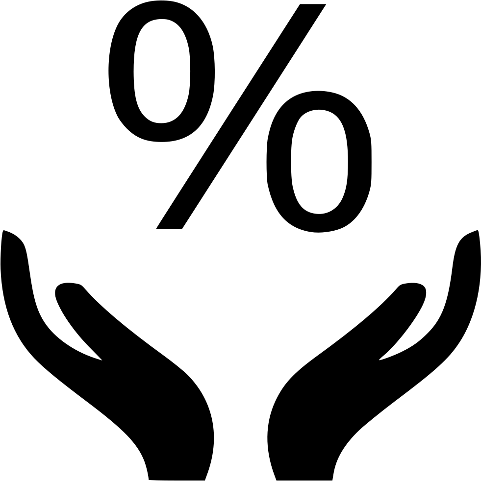 Percentage Rate Percent Finance Money Comments - Percent Png Icon (981x982), Png Download