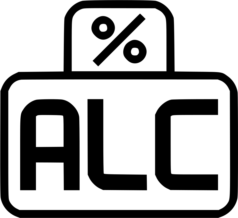 Download Alc Alcohol Percent Percentage Comments - Alcohol Percentage Icon PNG Image with No Background - PNGkey.com