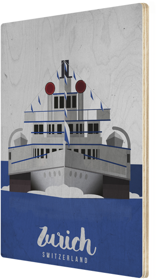 Zurich Ship - Globus Notizheft Zürich Mit Schiffs-motiv, Liniert (500x635), Png Download