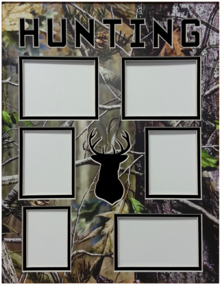 6-hole Hunting Photo Collage - Realtree Apg Camo Hunting Collage 6-photo Frame - Realtree (389x484), Png Download