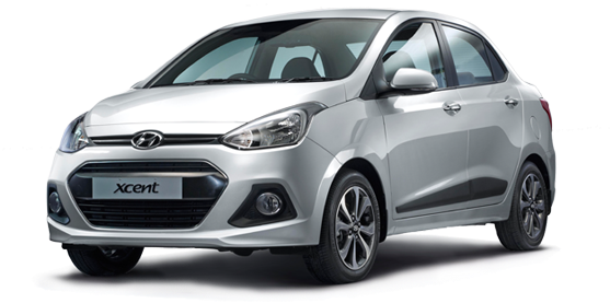 B2ap3 Thumbnail Hyundai Xcent Front - Hyundai Xcent Left Side Mirror Price (570x276), Png Download