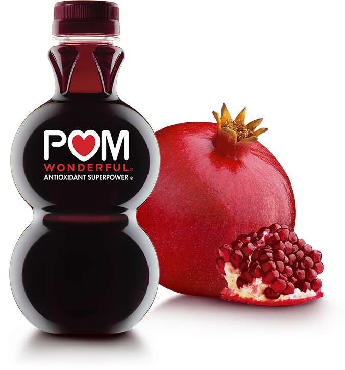 100% Pomegranate Juice - Pom Wonderful Pomegranate Juice (676x726), Png Download